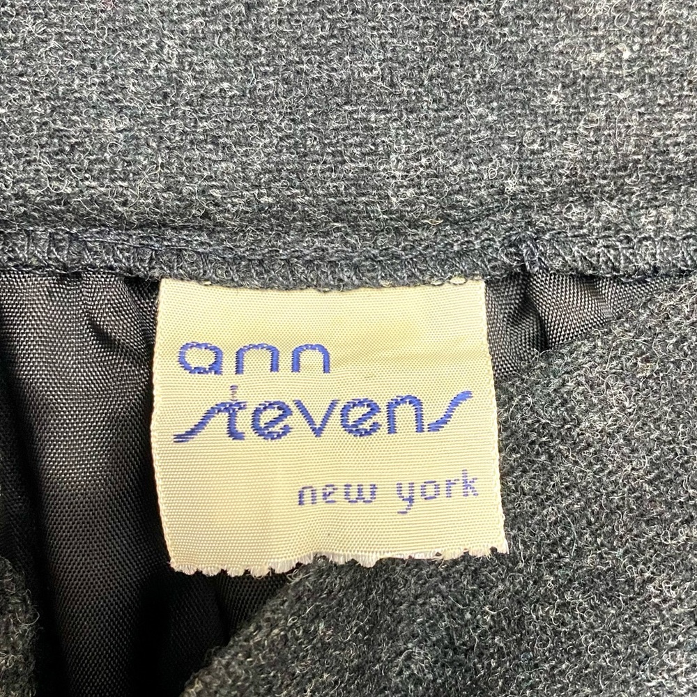 🤍 2026 Summer Fashion 🤍 
Vintage Ann Stevens NY Wool Pleated Skirt, pockets. - Picture 4 of 6